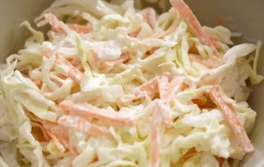 coleslaw with creamy tangy dressing