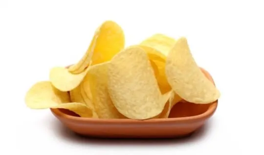 crushed potato chips