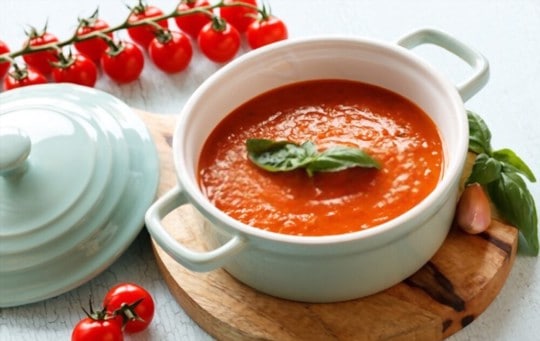 light tomato and basil soup