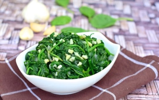chilegarlic spinach