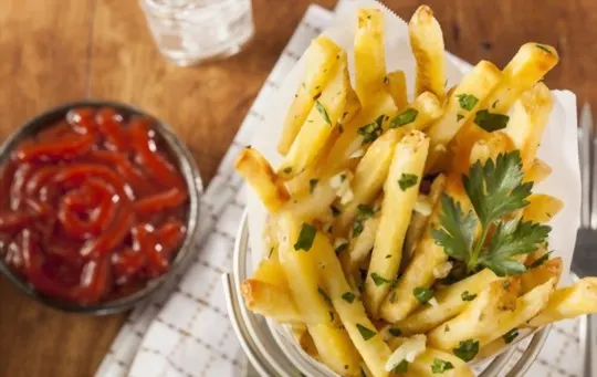crunchy garlic fries