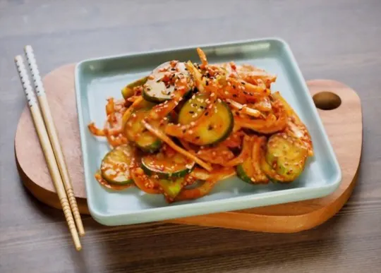 sauteed korean cucumber salad