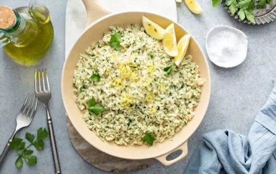 lemon rice with cilantro