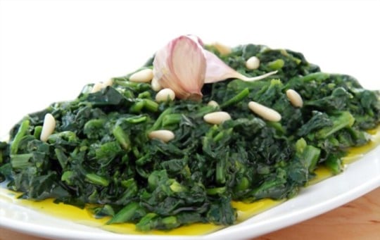 steamed spinach with garlic